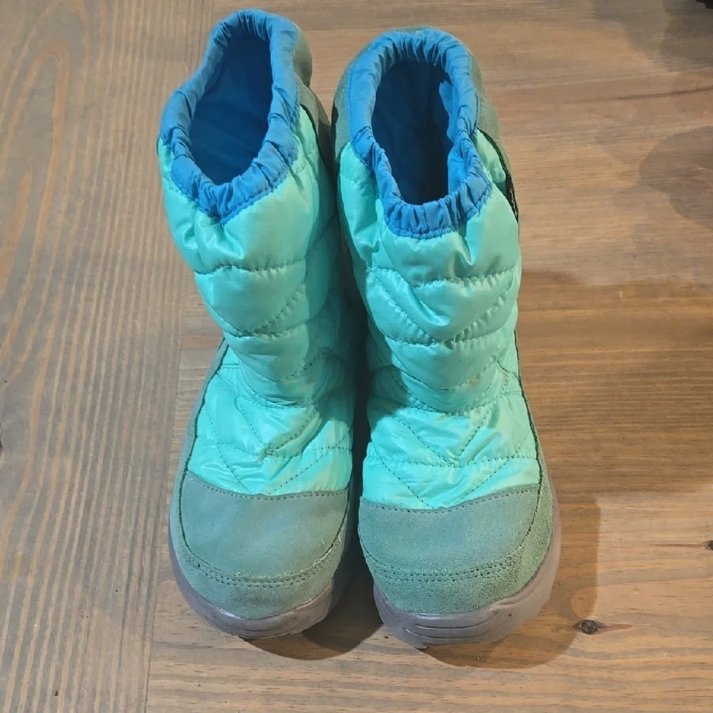 The North Face CXY3DXQ-2 Girl's Winter Camp WP Midline Blue Winter Boots